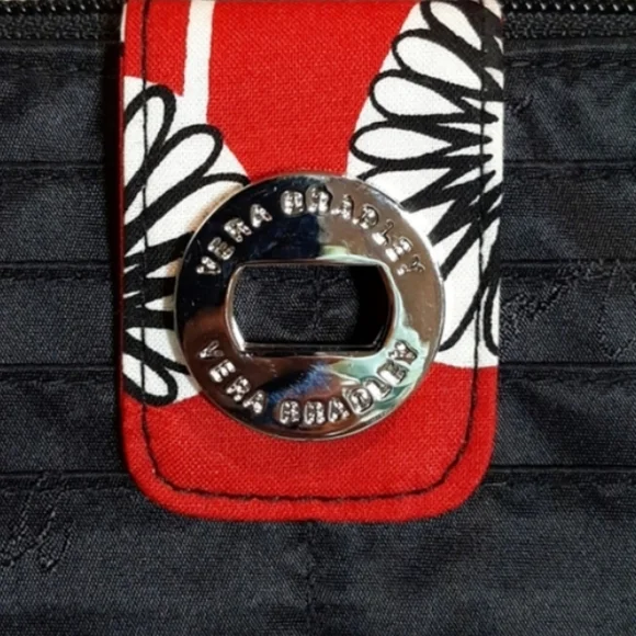 SET Vera Bradley Turn Lock Wallet & Keyring Deco Daisy Retired - Picture 11 of 14